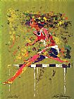 Olympic Canvas Paintings - Olympic Hurdler